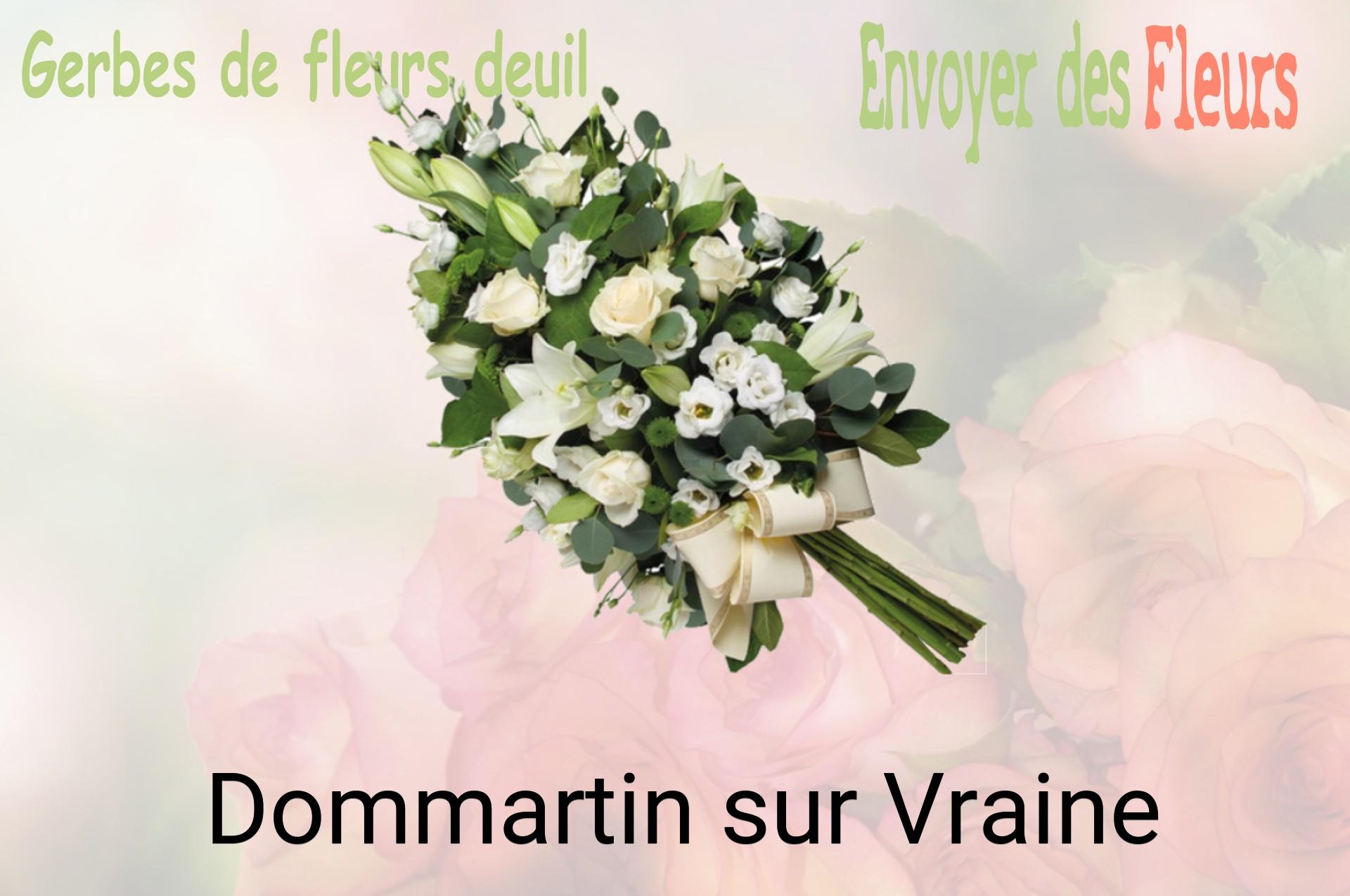Gerbe de fleurs de deuil livrée à Dommartin-sur-Vraine